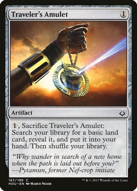Traveler's Amulet, Magic card HOU 167 — Hour of Devastation set