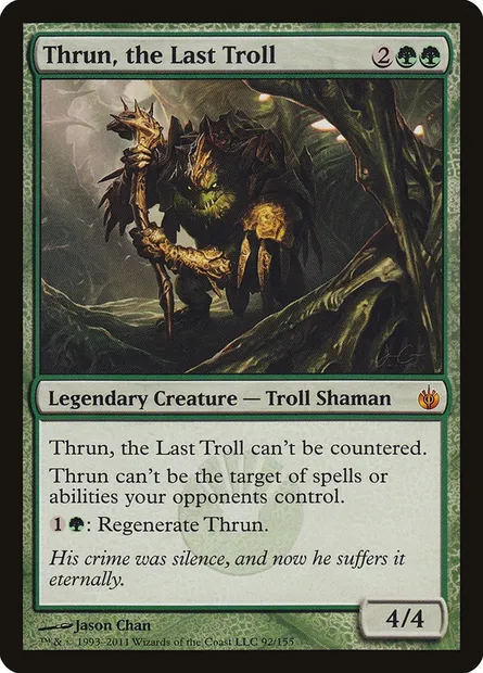 Thrun, the Last Troll, Magic card MBS 92 — Mirrodin Besieged set