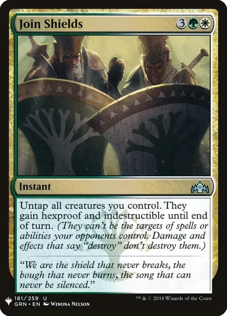 Join Shields, Magic card PLST GRN-181 — The List set