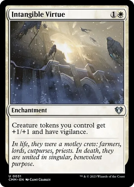Intangible Virtue, Magic card CMM 31 — Commander Masters set