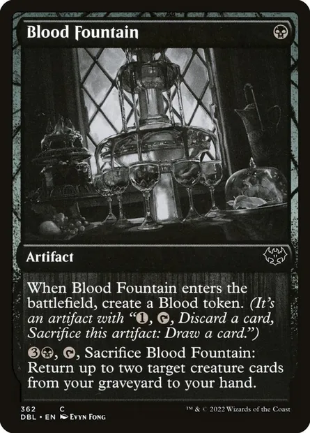 Fontaine de sang, carte Magic DBL 362 — extension Innistrad : Double Programme