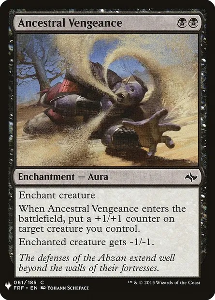 Ancestral Vengeance, Magic card PLST FRF-61 — The List set