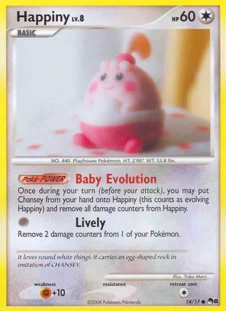 Happiny, Pokémon card P8 14 — POP Series 8 set