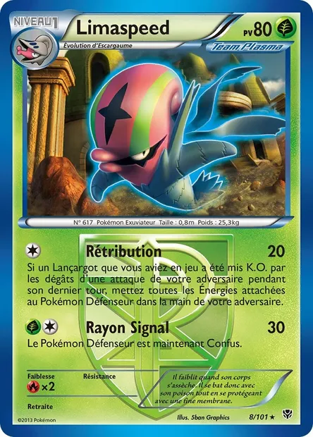 Limaspeed, carte Pokémon PLB 8 — extension Explosion Plasma