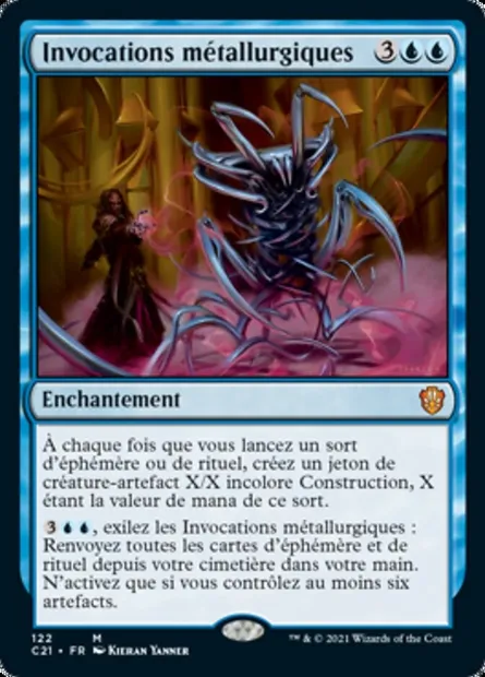 Invocations métallurgiques, carte Magic C21 122 — extension Commander 2021