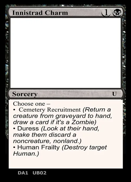 Innistrad Charm, Magic card UNK UB02c — Unknown Event set