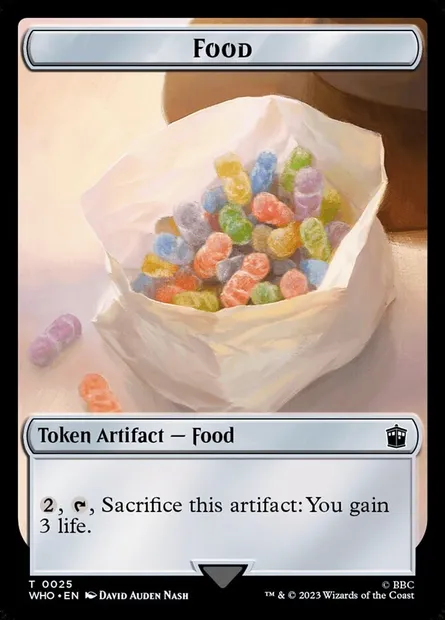 Food, Magic card TWHO 25 — Doctor Who Tokens set