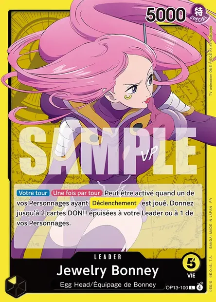 Jewelry Bonney, carte One Piece OP13-100 — extension SUCCESSEURS