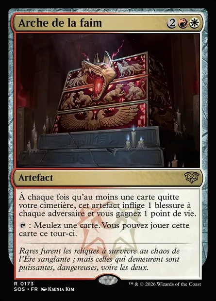 Arche de la faim, carte Magic SOS 173 — extension Secrets of Strixhaven