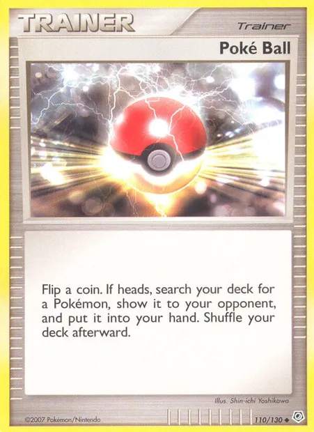 Poké Ball, carte Pokémon DP 110 — extension Diamant & Perle