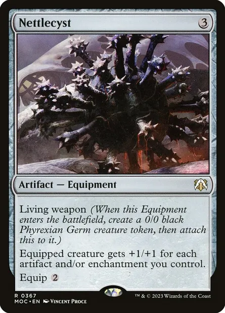 Nettlecyst, Magic card MOC 367 — March of the Machine Commander set