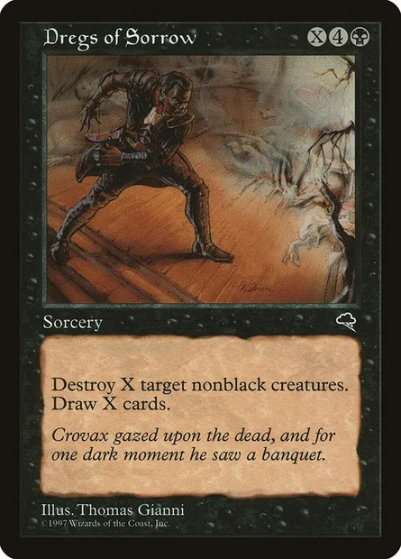 Lie de la douleur, carte Magic TMP 131 — extension Tempête