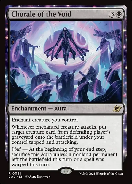 Chorale of the Void, Magic card EOE 91 — Edge of Eternities set