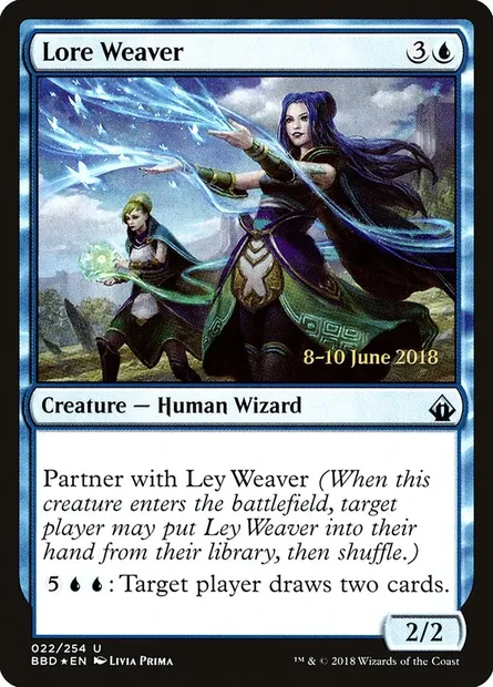 Lore Weaver, carte Magic PBBD 22s — extension Battlebond Promos