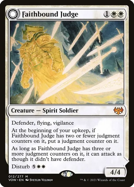 Faithbound Judge // Sinner's Judgment, Magic card VOW 12 — Innistrad: Crimson Vow set