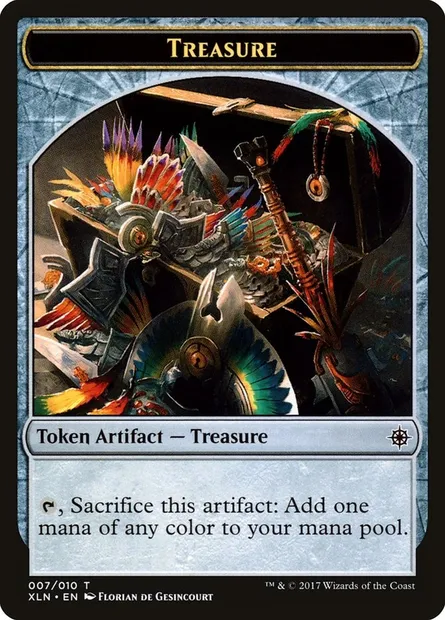Treasure, carte Magic TXLN 7 — extension Ixalan Tokens