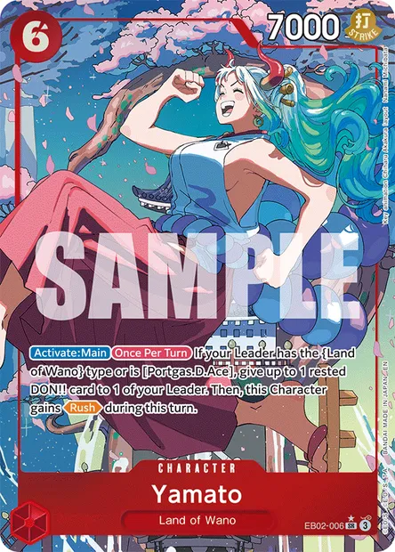 Yamato, One Piece card EB02-006 — Anime 25th Collection set
