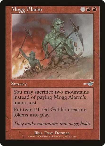Moggs en alerte, carte Magic NEM 93 — extension Némésis