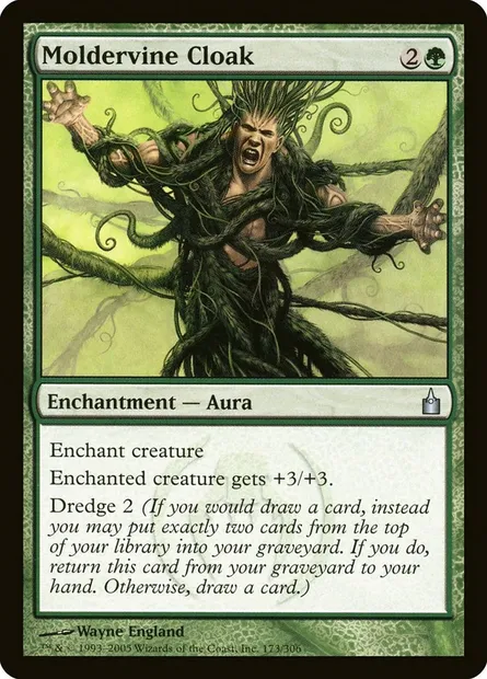 Moldervine Cloak, Magic card RAV 173 — Ravnica: City of Guilds set