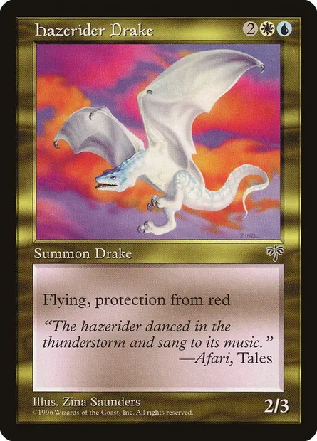 Hazerider Drake, Magic card MIR 268 — Mirage set