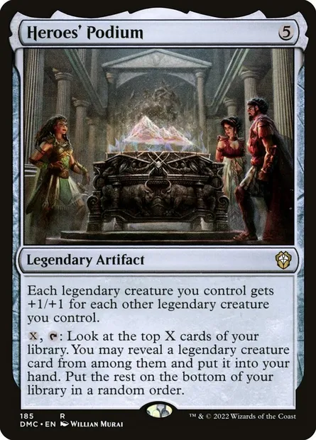 Heroes' Podium, Magic card DMC 185 — Dominaria United Commander set
