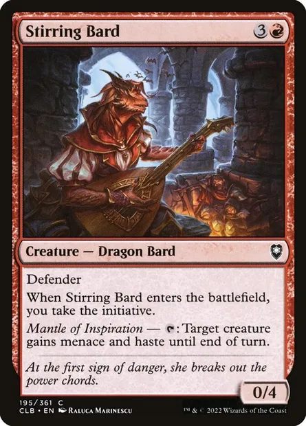 Stirring Bard, Magic card CLB 195 — Commander Legends: Battle for Baldur's Gate set