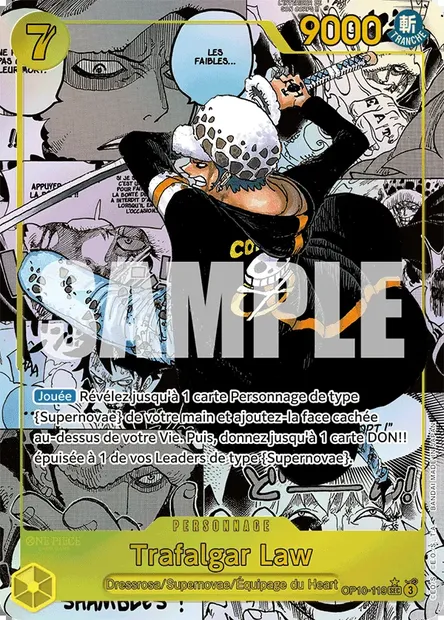 Trafalgar Law, carte One Piece OP10-119 — extension SANG ROYAL