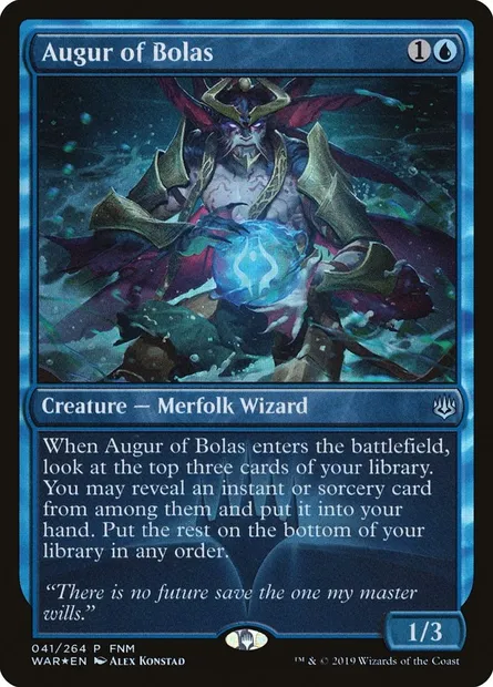 Augur of Bolas, Magic card PWAR 41 — War of the Spark Promos set