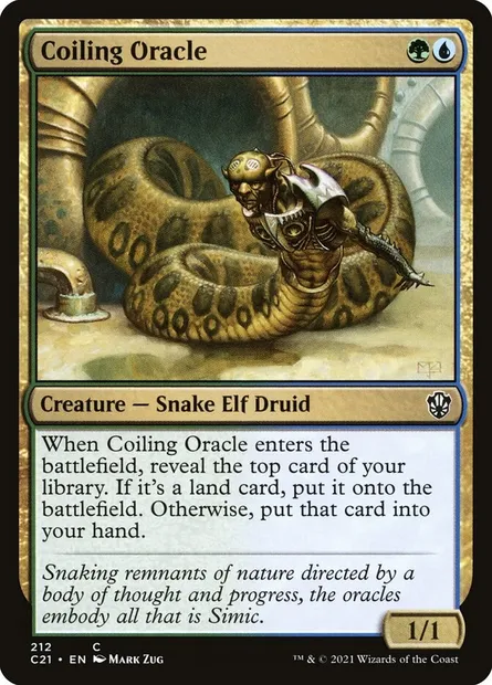 Coiling Oracle, Magic card C21 212 — Commander 2021 set