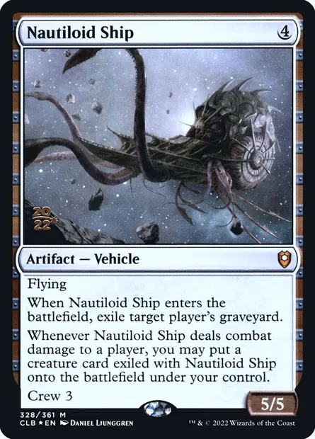 Nautiloid Ship, Magic card PCLB 328s — Battle for Baldur's Gate Promos set