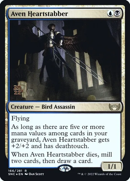 Dardecœur avemain, carte Magic PSNC 166s — extension Streets of New Capenna Promos