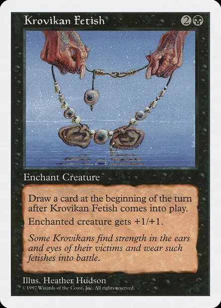 Krovikan Fetish, Magic card 5ED 172 — Fifth Edition set