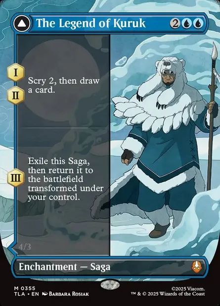 La légende de Kuruk // Avatar Kuruk, carte Magic TLA 355 — extension Avatar: The Last Airbender