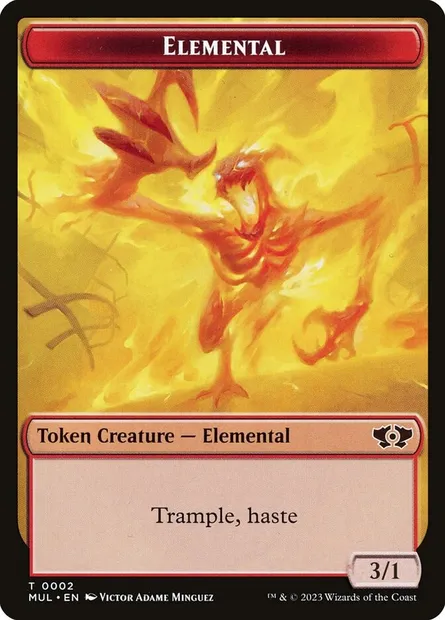 Elemental, carte Magic TMUL 2 — extension Multiverse Legends Tokens