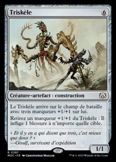 Triskèle, carte Magic MOC 387 — extension March of the Machine Commander