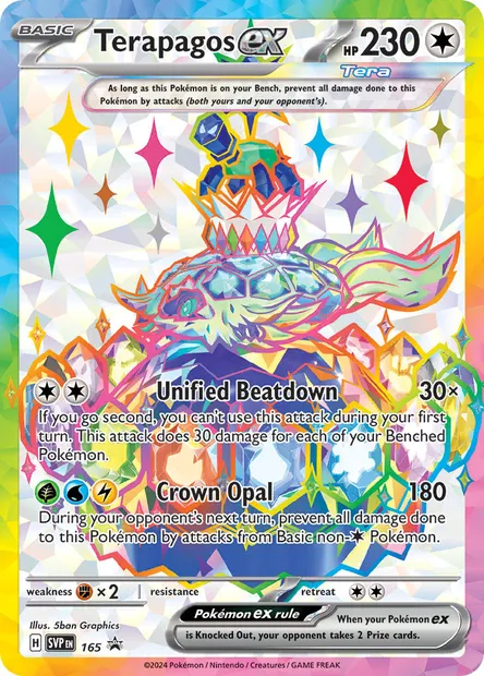 Terapagos ex, Pokémon card PR-SV 165 — SVP Black Star Promos set
