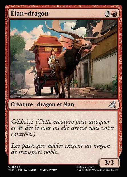 Élan-dragon, carte Magic TLE 235 — extension Avatar: The Last Airbender Eternal