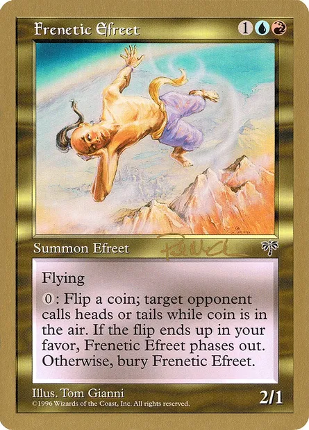 Frenetic Efreet, Magic card WC97 pm264 — World Championship Decks 1997 set