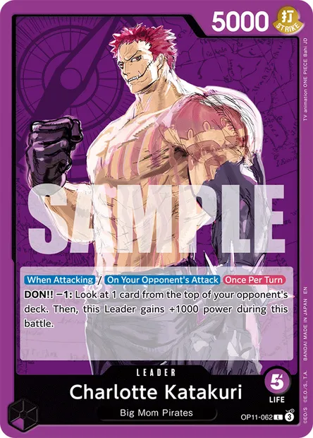 Charlotte Katakuri, One Piece card OP11-062 — A FIST OF DIVINE SPEED set