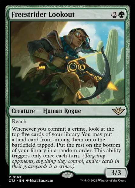 Freestrider Lookout, Magic card OTJ 163 — Outlaws of Thunder Junction set