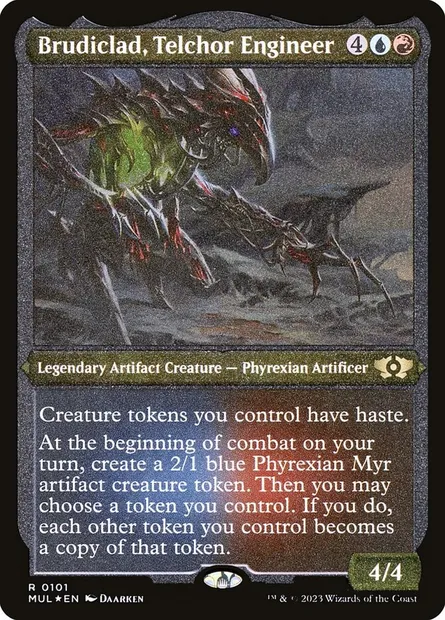 Brudiclad, Telchor Engineer, Magic card MUL 101 — Multiverse Legends set
