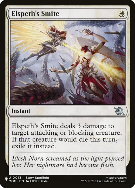 Elspeth's Smite, Magic card PLST MOM-13 — The List set