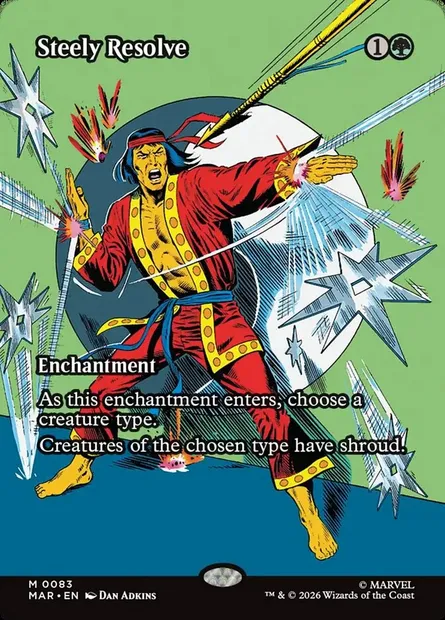 Steely Resolve, Magic card MAR 83 — Marvel Universe set