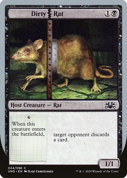 Dirty Rat, carte Magic UND 34 — extension Unsanctioned