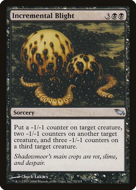 Incremental Blight, Magic card SHM 70 — Shadowmoor set