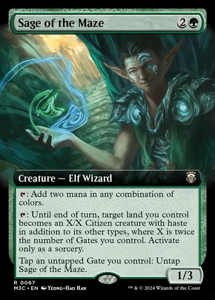Sage of the Maze, Magic card M3C 67 — Modern Horizons 3 Commander set