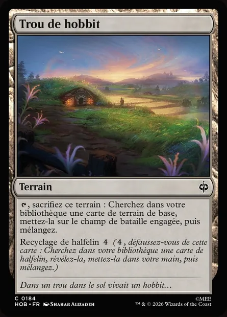 Trou de hobbit, carte Magic HOB 184 — extension The Hobbit