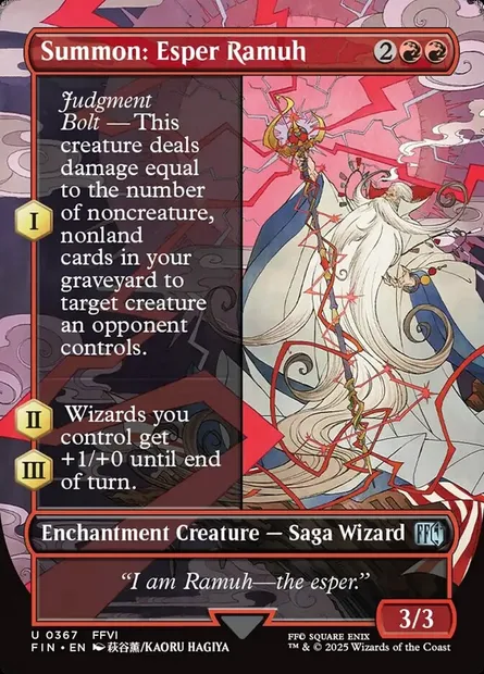 Summon: Esper Ramuh, Magic card FIN 367 — Final Fantasy set