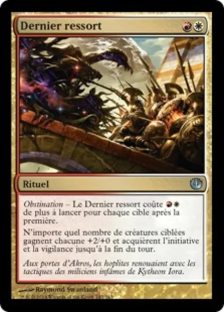 Dernier ressort, carte Magic JOU 147 — extension Incursion dans Nyx