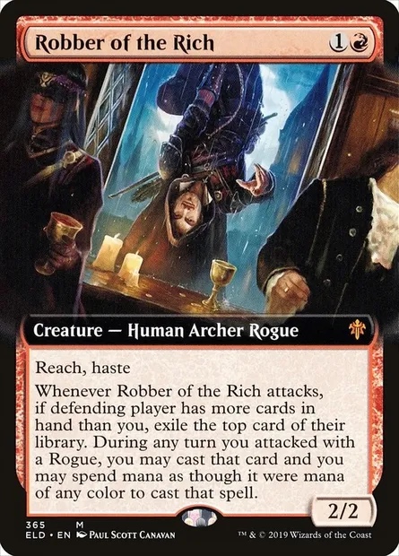 Voleur de riches, carte Magic ELD 365 — extension Throne of Eldraine